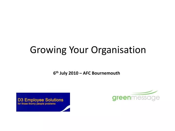 growing your organisation