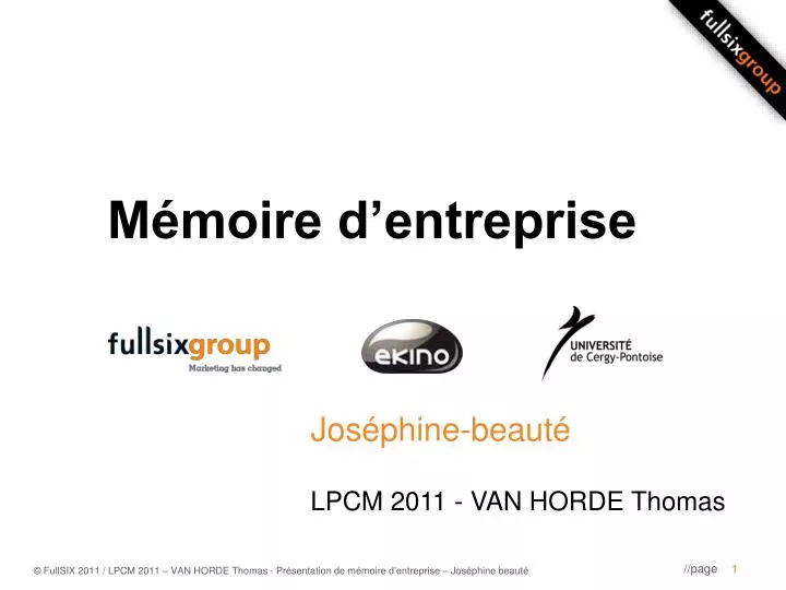 m moire d entreprise