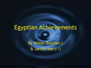 Egyptian Achievements