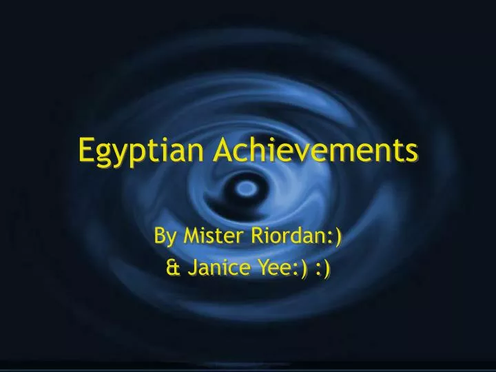 egyptian achievements