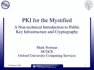 PKI for the Mystified