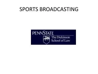 SPORTS BROADCASTING