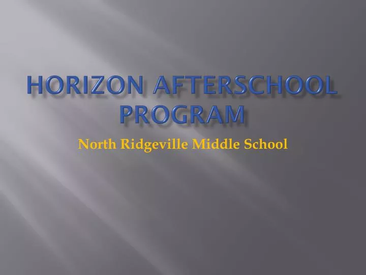 horizon afterschool program