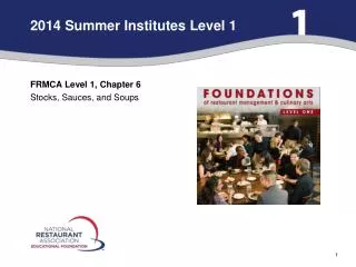 2014 Summer Institutes Level 1