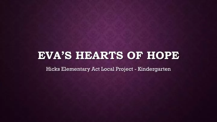 eva s hearts of hope