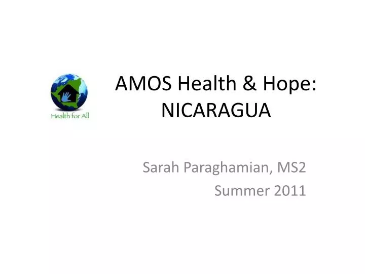 amos health hope nicaragua