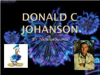 Donald c johanson