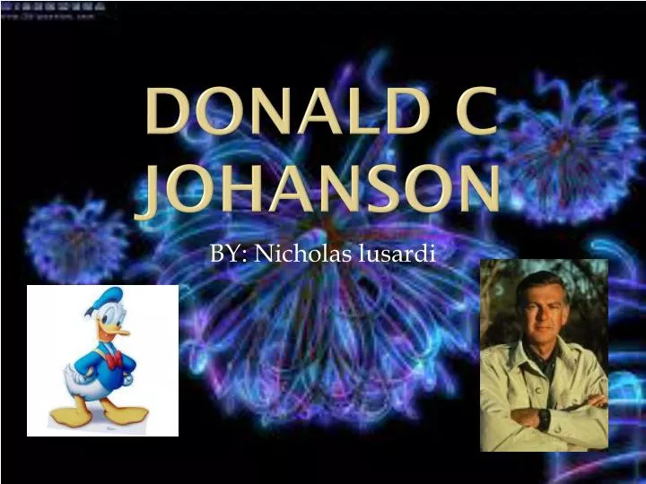 donald c johanson