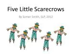 Five Little Scarecrows