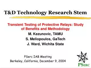 T&amp;D Technology Research Stem