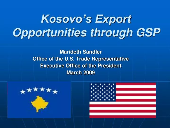 kosovo s export opportunities through gsp