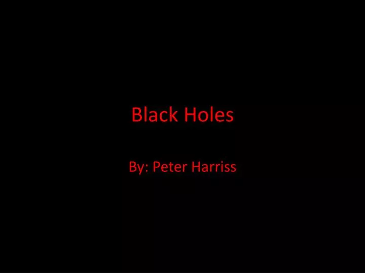 black holes