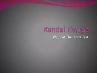 Kendal Tharpe