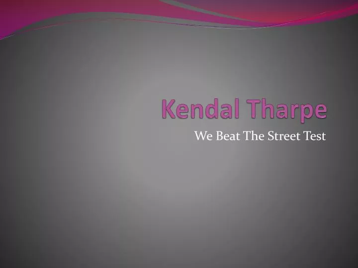 kendal tharpe