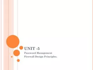 UNIT -5