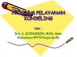 PROGRAM PELAYANAN KONSELING - slide 1