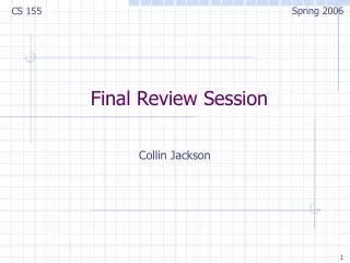 Final Review Session