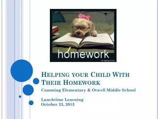 Helping your Child With Their Homework