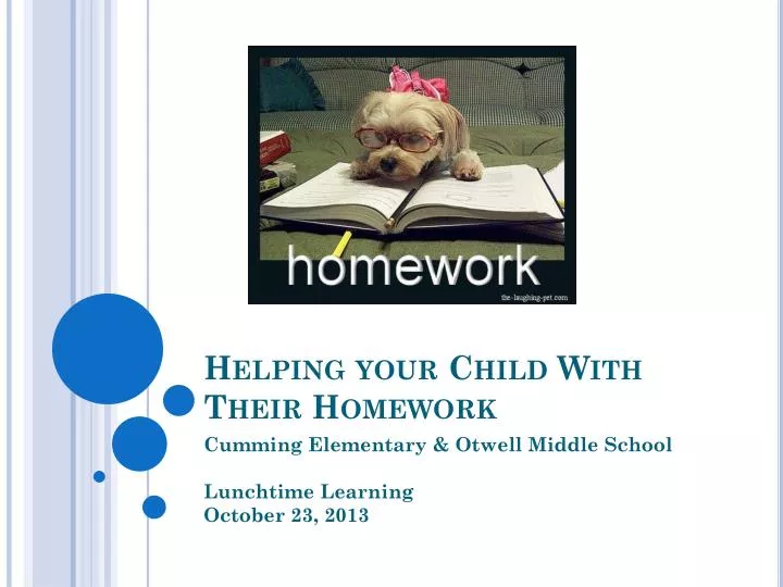 helping your child with their homework