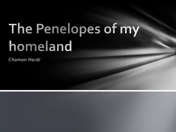 the penelopes of my homeland