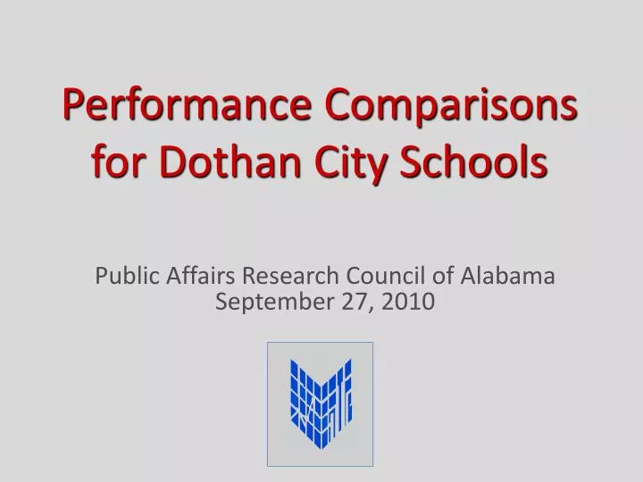 performance comparisons for dothan city schools