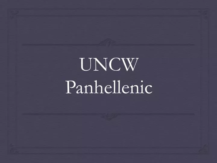 uncw panhellenic