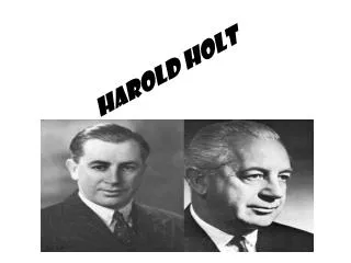 Harold holt