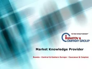 Market Knowledge Provider