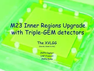 M23 Inner Regions Upgrade with Triple-GEM detectors