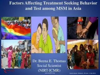 Factors Affecting Treatment Seeking Behavior and Test among MSM in Asia