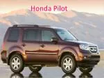 Honda Pilot - slide 1