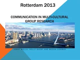 Communication in Multi-Cultural Group Research