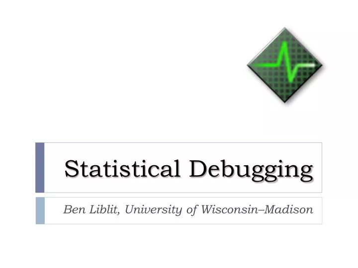 statistical debugging