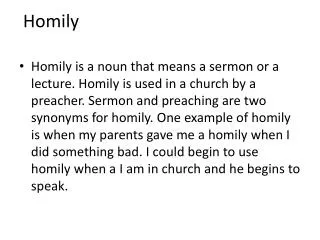 homily