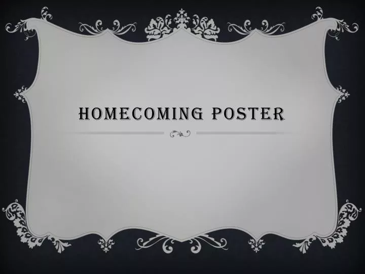 homecoming poster