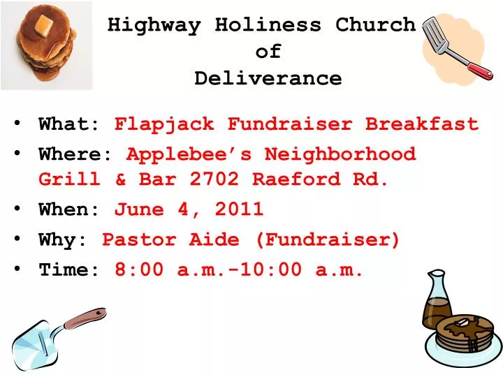 highway holiness church of deliverance