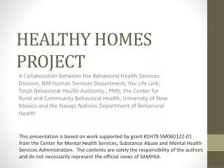HEALTHY HOMES PROJECT