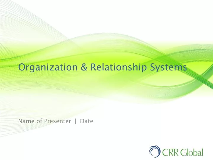 organization relationship systems