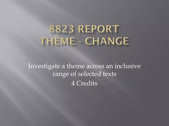 8823 report theme change