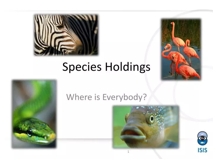 species holdings