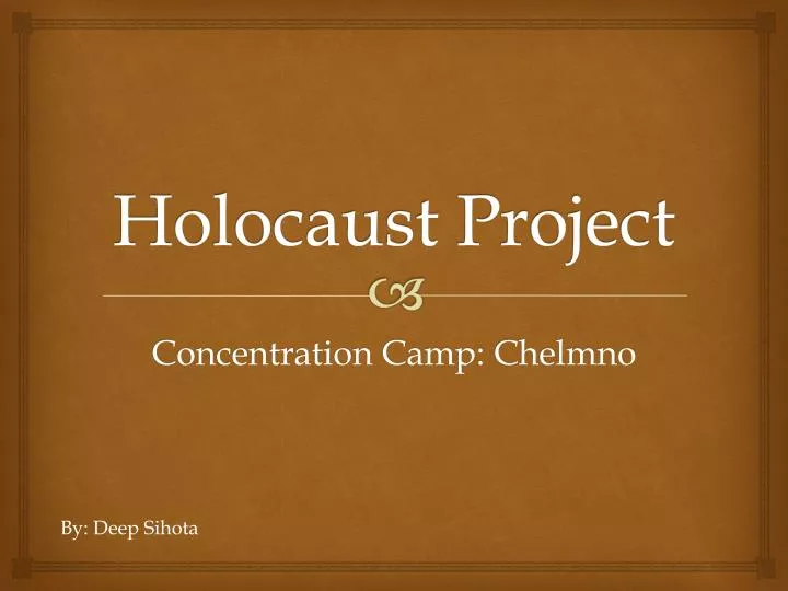 holocaust project