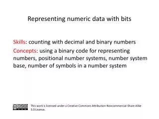 S kills : counting with decimal and binary numbers