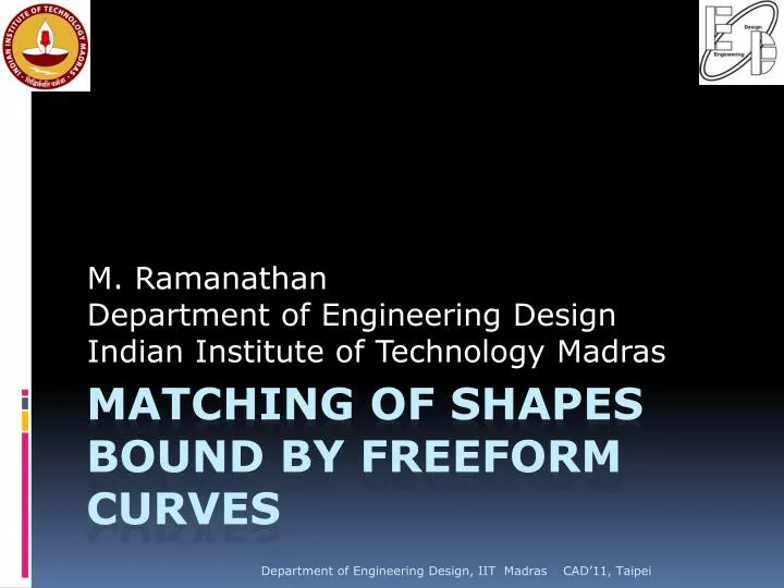 m ramanathan department of engineering design indian institute of technology madras