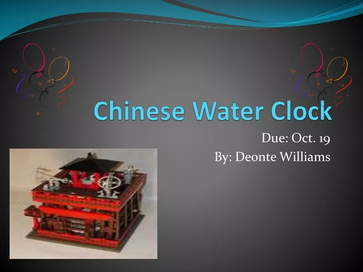 chinese water clock