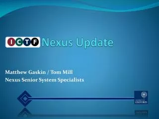 I Nexus Update