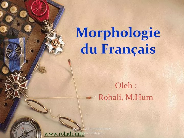 morphologie du fran ais