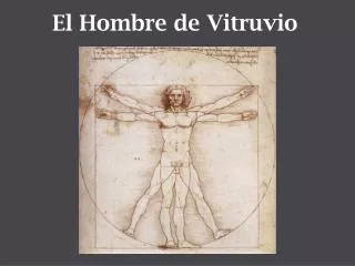 E l Hombre de Vitruvio