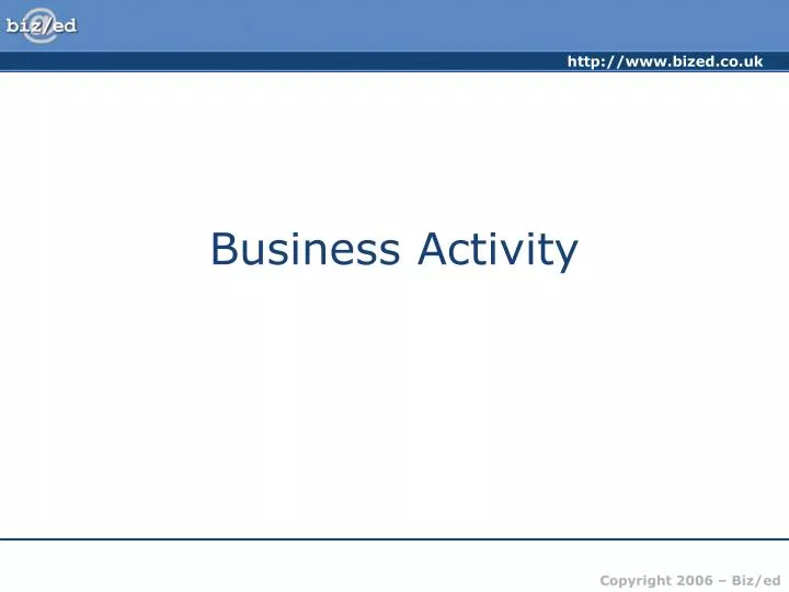 business activity