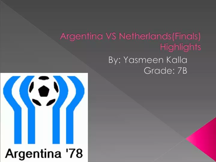 argentina vs netherlands finals highlights