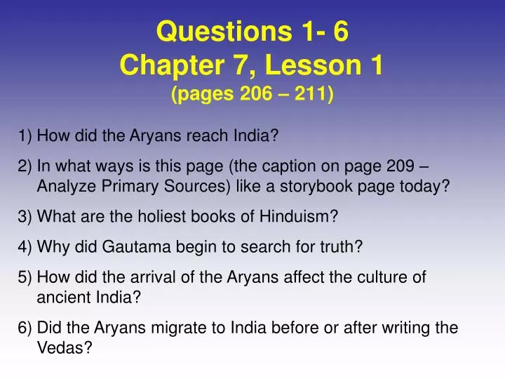 questions 1 6 chapter 7 lesson 1 pages 206 211